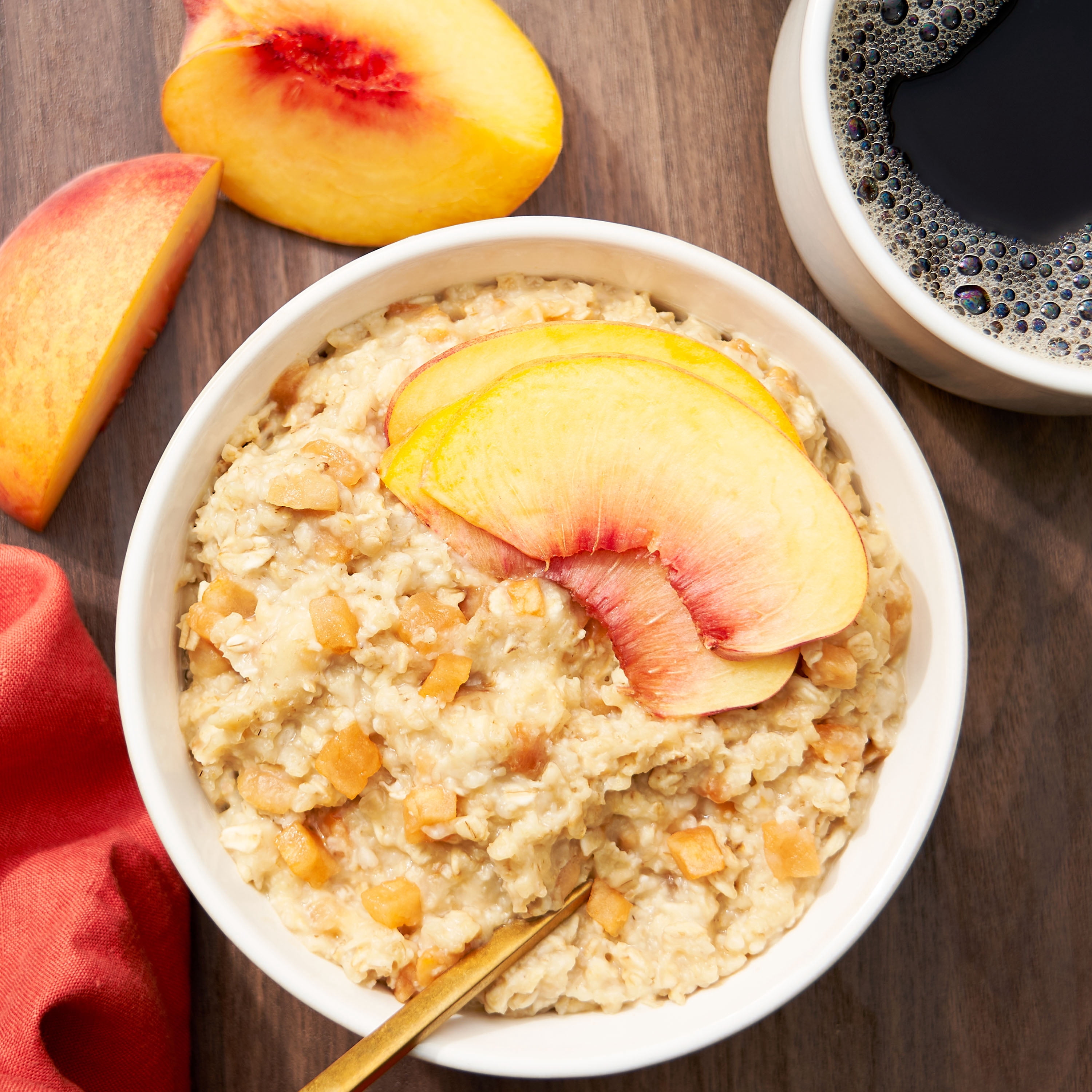 Great Value Peaches & Cream Flavor Instant Oatmeal, 1.23 oz, 10 Packets