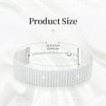 thumbnail image 3 of Sonducket Collar multicapa para mujer, Gargantilla de cristal delicada ajustable, joyería de moda de Color plateado, cadena para el cuello, Type1, 3 of 6