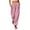 Red, variant on Women Vertical Striped Wide Leg Ankle Pants, Elastic Drawstring High Rise Loose Cropped Trousers with Functional Side Pockets Lightweight Daily Matching Pants Purple XL(XL)