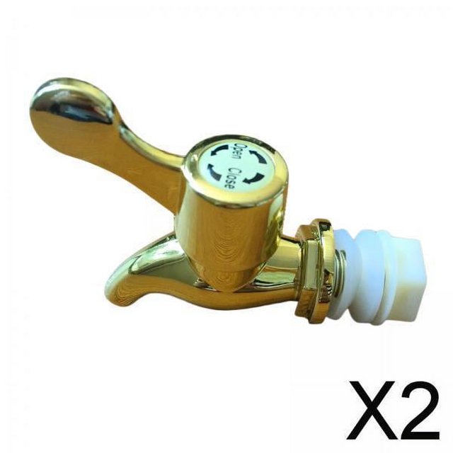 2x Grifo de Tanque de Agua, Espita de Repuesto, Multifunción, Universal, Barril de Agua Del Fregadero, Fácil de Instalar, Grifo de Jarra, Grifo de Cub 2 piezas