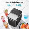 thumbnail image 2 of EUHOMY Countertop Nugget Ice Maker, 33 lbs/24H, Portable, Self-Cleaning, Chewable Ice, Black, 2 of 9