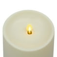 thumbnail image 5 of Luminara Outdoor Moving Flame 3.75" Pillar Flameless LED Candle, Plastic, Ivory (7-inch), 5 of 8