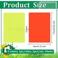 thumbnail image 2 of 10 Set PVC Plastic Blank Penalty Cards Yellow & Red Referee Cards for Football Match Rectangle Mixed Color 110x80x0.5mm 2 colors 1pc/color 2pcs/set, 2 of 7