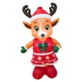 thumbnail image 4 of inflable navideño iluminado de 155 cm para decoración exterior (110 V, . UU.). Ideal para decoración de año Nuevo. Resistente a rasgaduras., 4 of 9
