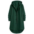 thumbnail image 5 of Chiccall Mens Trench Coat Wool Blend Single Breasted Jacket Loose Fit Winter Warm Casual Overcoat with Hood, 5 of 7