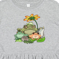 thumbnail image 4 of Inktastic Cute Group of Frogs Girls Toddler Dress, 4 of 5