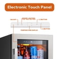 thumbnail image 6 of Ca'Lefort 15'' Beverage Refrigerator Cooler,100 Cans Beverage Fridge,Built in or Freestanding Beverage Center with Stainless Steel Door, 6 of 11