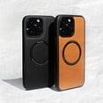 thumbnail image 2 of Étui de Chargement Sans Fil en Cuir Couleur Unie MagSafe pour iPhone 11-16 Pro Max, 2 of 7