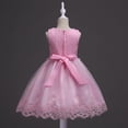 thumbnail image 4 of Toddler Little Girls Sleeveless Floral Tulle Dresses, Uccdo Flower Girl Wedding Bridesmaid Party Dress Pageant Ball Gown Swing Dress, Size 2-10 Years, 4 of 4