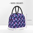 thumbnail image 2 of Yiaed Skull starry sky flower leaf Print Lunch Bag Adult Insulated Lunch Box, Leakproof Cooler Food Lunch Containers Reusable High Capacity Lunch Tote Bags-One Size, 2 of 6