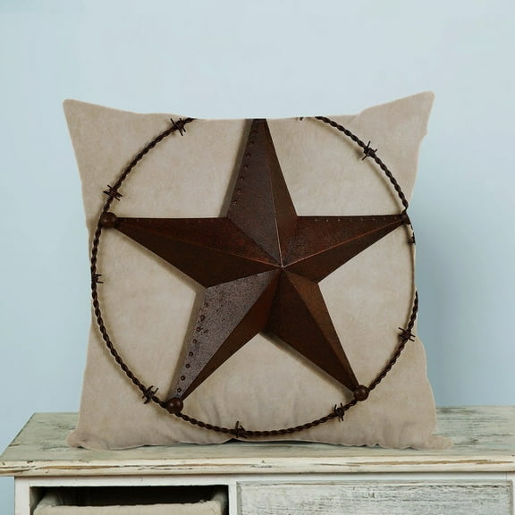 GCKG Texas Star Pillow Case Pillow Cover Pillow Protector Two Sides 18 x 18 Inches