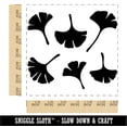 thumbnail image 2 of Gingko Leaves Square Rubber Stamp Stamping Scrapbooking Crafting - Medium 1.75in, 2 of 7