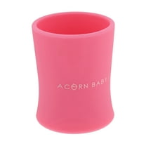 Acorn Baby Silicone Toddler Sippy Cup - Pink Weighted Transition Cup