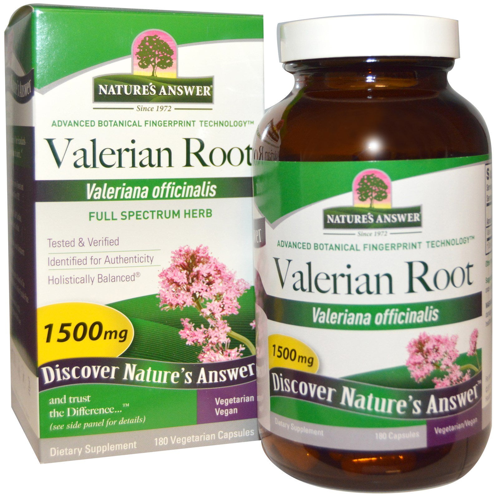 Valerian Root, Full Spectrum Herb, 1500 mg, 180 Vegetarian Capsules