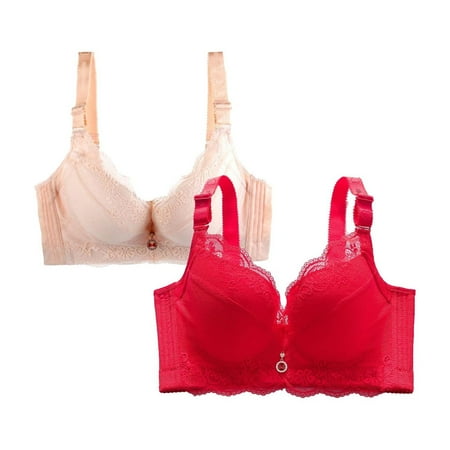 Clearance! MITCOWBOYS Bras for Women Pack Of 2 Sports Bra Small Women s Breathable Plus Sports Size Lace Bra Womens Bras Sexy Push Up Bra Plus Size Sports Bra Clearance! 2PC-L Multi-color
