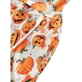 thumbnail image 4 of Toddler Baby Girl Halloween Clothes Sleeveless Romper Pumpkin Print Spaghetti Strap Jumpsuit Outfit, 4 of 7
