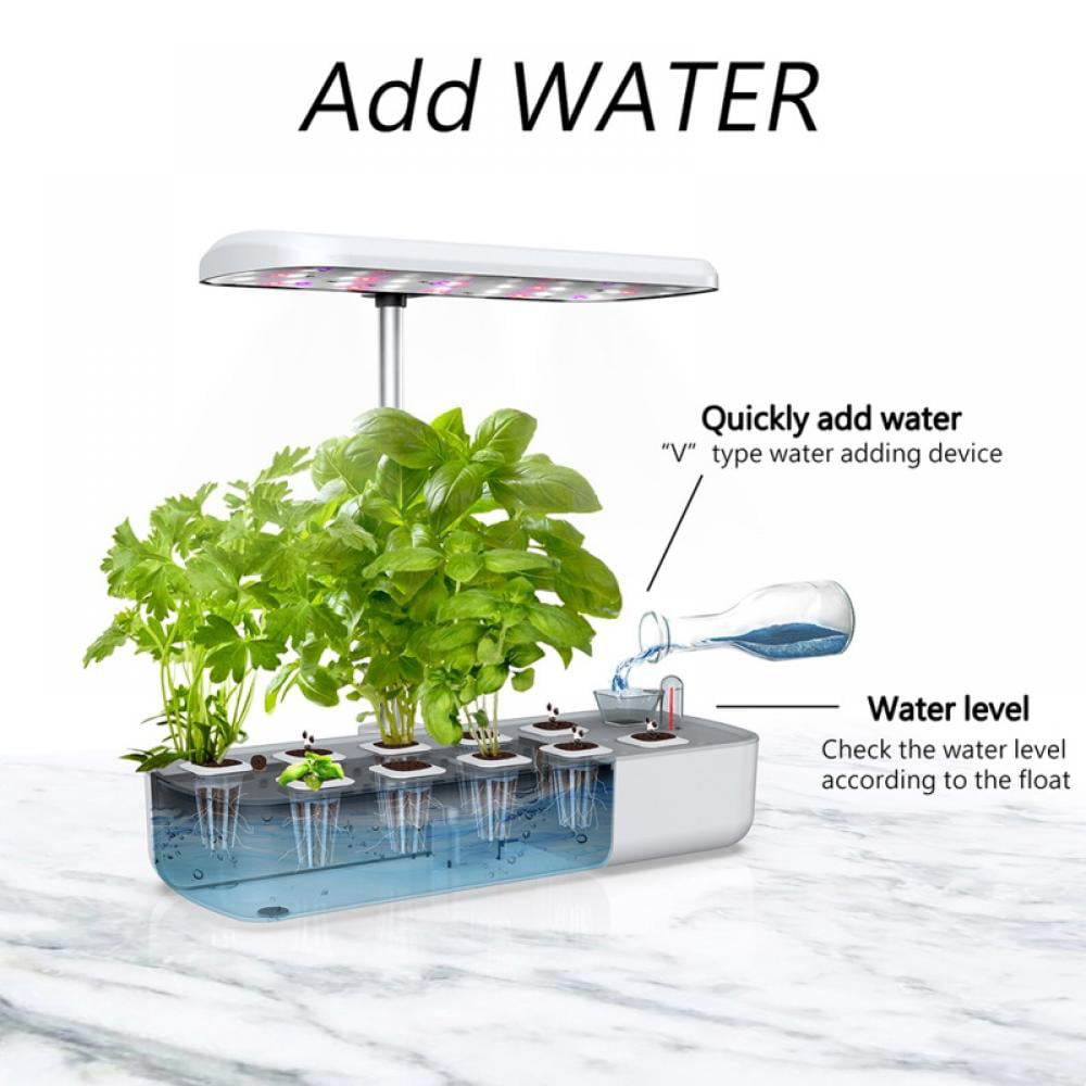 Greenjoy Indoor Herb Garden Kit Hydroponics Growing System Plant Germination Kit 