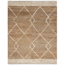 SAFAVIEH Natural Fiber Fenton Geometric Area Rug, Natural/Ivory, 8' x 10'