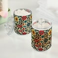 thumbnail image 2 of Yayeee 2 Pack Qtip Holder Bathroom Cotton Swab Canister with Lid Clear Dispenser Set, Vibrant Floral, 2 of 6