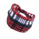 thumbnail image 1 of Diademas Sonducket Bohemian Sport Pañuelo de ala ancha tela escocesa blanca roja, 1 of 6