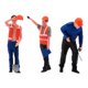 thumbnail image 2 of Figuras en miniatura a escala 1/64, simulación de construcción, obreros de construcción, figuras de obreros pintadas para decoración de dioramas. Estilo A, 2 of 8