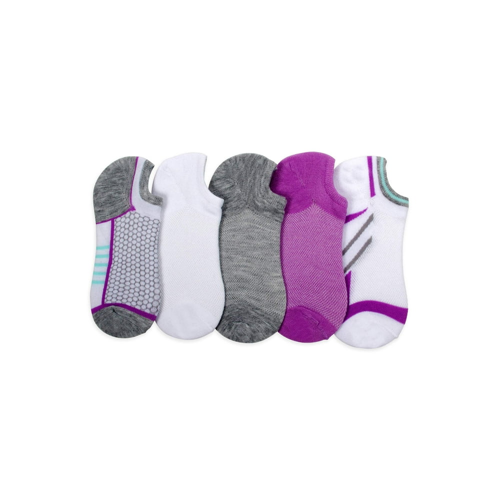 No Boundaries - Ladies NOBO Sneakie Sock- 5 Pack - Walmart.com ...