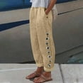 thumbnail image 2 of Pantalon Large Sans Taille Taille Haute pour Femmes Printemps/été, 2 of 5