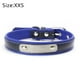 thumbnail image 2 of Collar para perro pequeño y cómodo de cuero suave al tacto, acolchado, ajustable, duradero, anillo de lazo de aleación antioxidante, 2 of 5