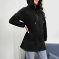 thumbnail image 4 of Posijego Womens Zip up Hoodie Jacket Zipper Sweatshirts Hooded Outerwear Fall Winter Casual Jacket with Pockets, 4 of 9