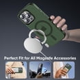 thumbnail image 4 of Funda protectora Tigowos compatible con iPhone 16 Pro Max, color verde, 4 of 6