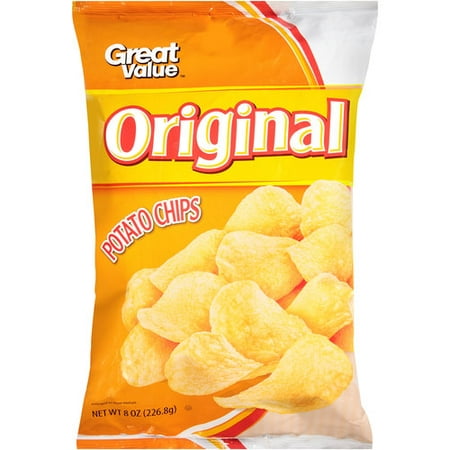 Great Value Original Potato Chips, 8 oz - Walmart.com