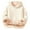 Beige, variant on LYHaoo Girls Hooded Sweatshirt Soft Lined Pullover Cozy Warm Kids Jacket Top For Cold Weather Outdoor Play Zip-Up Hoodie Sweatshirt Sizes 3-4 Years(Green)