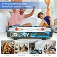 thumbnail image 5 of RayChee 32in Table Top Air Hockey Table for Kids and Adults, Portable Mini Tabletop Air Hockey Game for Game Room, Living Room w/ Powerful Air, 2 Pushers & 2 Air Hockey Pucks, 5 of 7