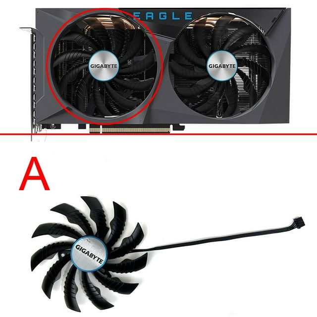 For Gigabyte GeForce RTX 3060 3060Ti EAGLE OC 95MM PLD10010S12H RTX3060 RTX3060Ti Graphics Card Cooling Fan A