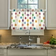 thumbnail image 2 of Yayeee Kitchen Curtains Tier Pair Light Filtering 27"x24" Rod Pocket Short Cafe Window Panel, Polka Dot, 2 of 7