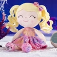 thumbnail image 3 of Gloveleya Toddler Stuffed Dolls Girl GIfts Plush Baby Doll Figure Toys Glitter Rainbow Color 9 Inches, 3 of 10