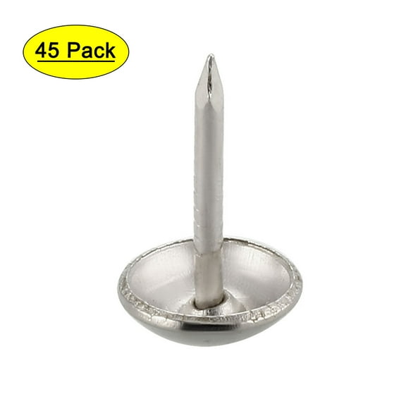 Uxcell 9mm/0.35" Head Dia Thumb Push Pins Upholstery Nails Tacks 45Pack
