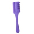 thumbnail image 3 of Peine para adelgazar el cabello, peine de peluquero, peine portátil multiusos para el cabello, peine plano para actividades de salón de belleza del Púrpura, 3 of 9