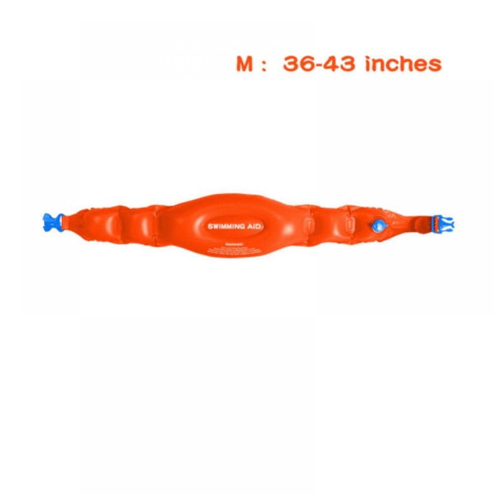 PRAETER Kids Adults Swim Belt PVC Inflatable Safety Buoyancy Belt