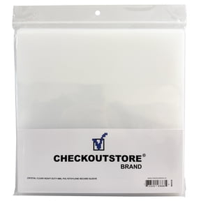 1000 CheckOutStore Clear Plastic OPP for 12" LP Vinyl Record Album Covers 6 Mil (Snug Outer Sleeves)