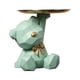 thumbnail image 1 of Oso Geométrico Almacenamiento Escultura Resina Llavero Estatuilla para El (verde), 1 of 8