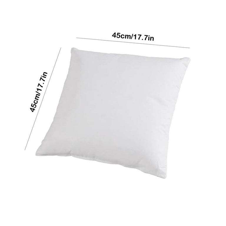 KINGBEST 18 x 18in Pillow Inserts - Throw Pillow Inserts with 100% Cotton  Cover - 18 Inch Square Interior Sofa Pillow Inserts - Decorative Pillow  Insert Pair - White Couch Pillow 