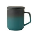 thumbnail image 2 of TIMIFIS Stainless Steel Floor Drain Ceramic Mug with Lid and Filter Ceramic Mug Business Mug Office Mug Ceramic Mug Kitchen Gadgets, 2 of 8