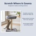 thumbnail image 4 of TRIXIE Junior Tarifa  Plush & Sisal 20.5" Scratching Post with Padded Platform, Dark Gray, 4 of 7