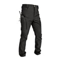thumbnail image 6 of Dwellite Straight Cargo Pants for Men Relaxed Hiking Pants Durable Waterproof Work Pant with Pockets(No Belt) Black M, 6 of 9