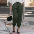 thumbnail image 2 of WEAIXIMIUNG Yoga Pants Plus Size Women Women High Waisted Wide Leg Pants Fashion Drawstring Elastic Trousers Comfy Straight Leg Long Pants with Pockets, 2 of 5