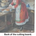 thumbnail image 5 of Cookies with Santa Claus Mrs. Claus Glass Cutting Board Large 12 in x 15 in, 5 of 5