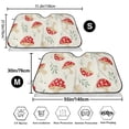 thumbnail image 7 of Lsque Cartoon Flat Mushrooms Car Windshield Sun Shade | Accordion Folding Style Auto Shade for Car Truck SUV Van | Blocks UV Rays Sun Visor Protector | Medium, 7 of 7