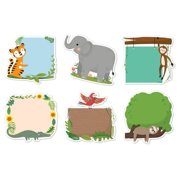Creative Teaching Press Jungle Friends 6" Designer Cut-Outs, Pack of 36
