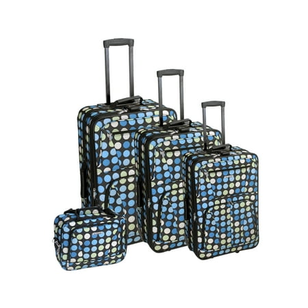Rockland Luggage Galleria 4 Piece Softside Expandable Luggage Set F46